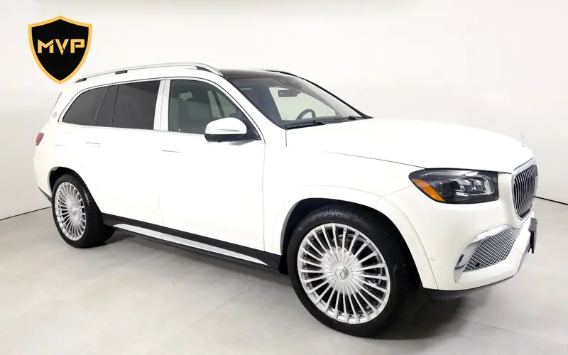 2022 Mercedes-Benz Maybach GLS 600, white exterior, for rent in Miami