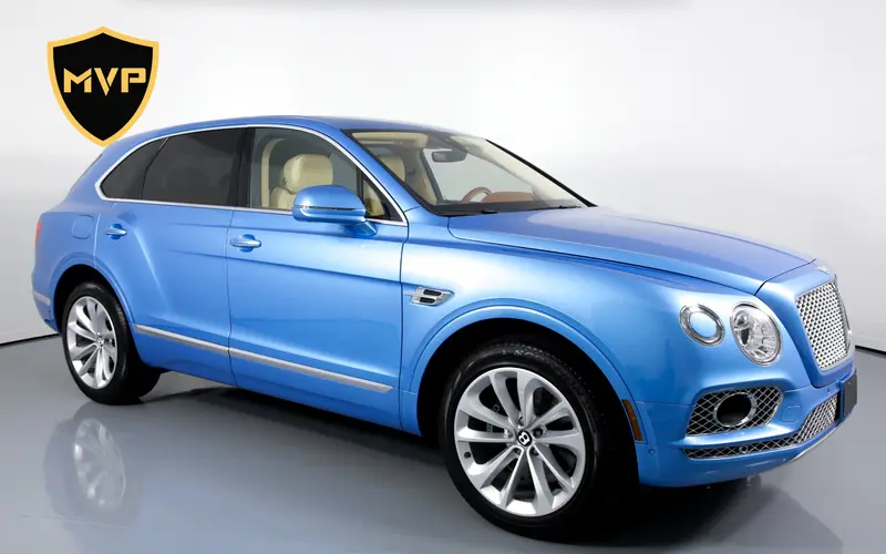 2024 Bentley Bentayga, blue exterior, for rent in Miami